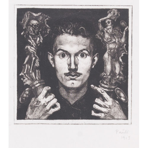 FRITZ EDUARD PAULI : 'Selbstbildnis' (DOBIASCHOFSKY AUKTIONEN AG)
