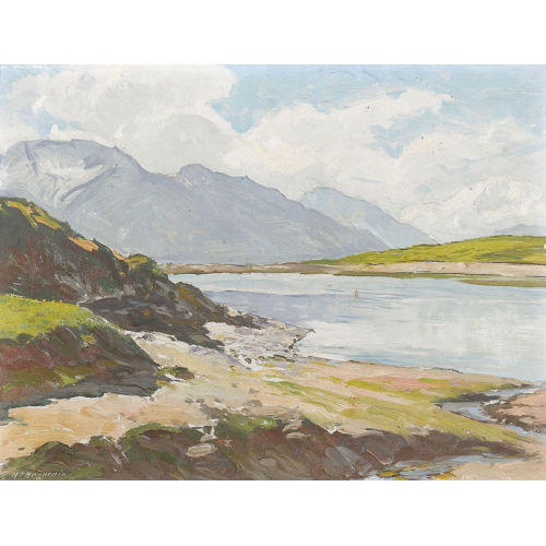 HENRI �DOUARD HUGUENIN-VIRCHAUX : 'Bettmersee' (DOBIASCHOFSKY AUKTIONEN AG)