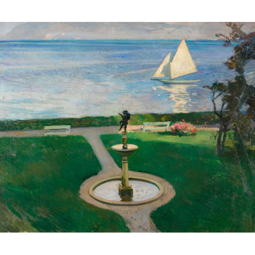 CHARLES GIRON : 'Morges (vue de l′Atelier)' (DOBIASCHOFSKY AUKTIONEN AG)