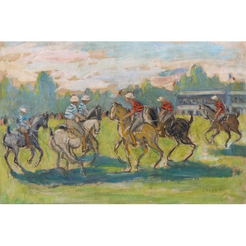 JEAN LOUIS MARCEL COSSON : Das Polospiel (DOBIASCHOFSKY AUKTIONEN AG)