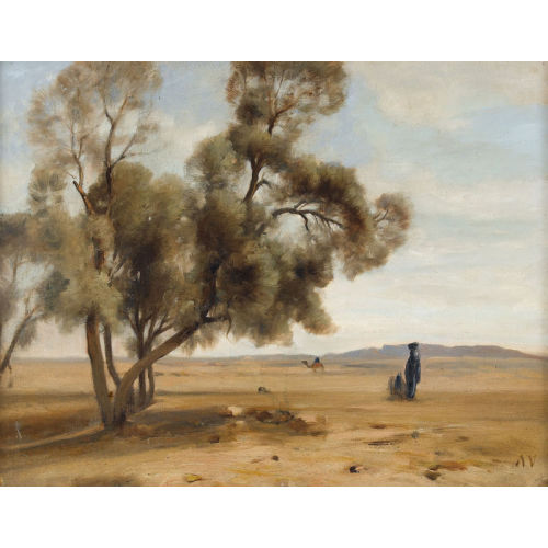 AUGUSTE LOUIS VEILLON : Am Rand einer Oase (DOBIASCHOFSKY AUKTIONEN AG)