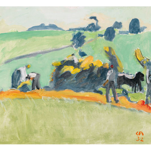 CUNO AMIET : 'Heuernte II' (DOBIASCHOFSKY AUKTIONEN AG)