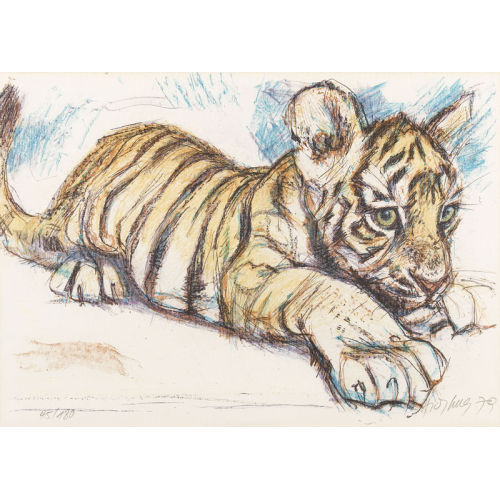 FRITZ HUG : Junger Tiger (DOBIASCHOFSKY AUKTIONEN AG)