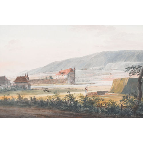 CASPAR LEONTIUS WYSS : Burganlage in der Westschweiz (DOBIASCHOFSKY AUKTIONEN AG)