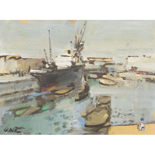 WALTER EMIL M�LLER : Hafenpartie (DOBIASCHOFSKY AUKTIONEN AG)