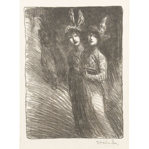 TH�OPHILE-ALEXANDRE STEINLEN : 'Deux dames' (DOBIASCHOFSKY AUKTIONEN AG)