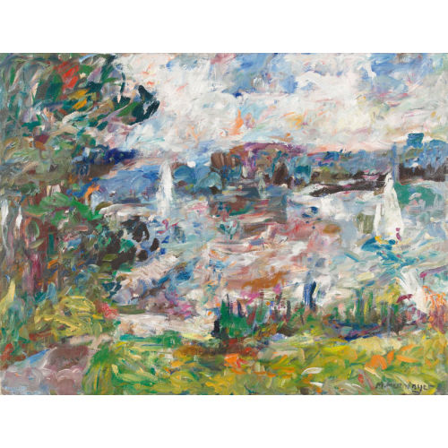 MANFRED HENNINGER : Sommerliche Landschaftspartie (DOBIASCHOFSKY AUKTIONEN AG)