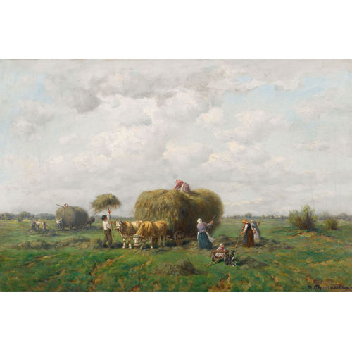 D�SIR� THOMASSIN : Die Heuernte (DOBIASCHOFSKY AUKTIONEN AG)
