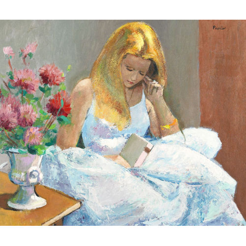 PAUL JAKOB) PAOLO (EIGTL. M�LLER : Lesende junge Frau (DOBIASCHOFSKY AUKTIONEN AG)