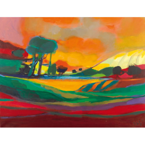 MARCEL MOULY : 'Paysage au lac Bleu' (DOBIASCHOFSKY AUKTIONEN AG)