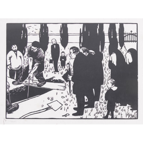 F�LIX VALLOTTON : 'L′enterrement' (DOBIASCHOFSKY AUKTIONEN AG)