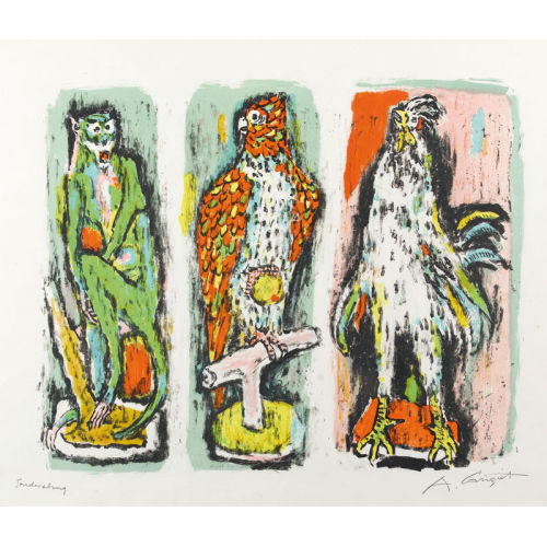 ALOIS CARIGIET : 'Zoologisches Triptychon' (DOBIASCHOFSKY AUKTIONEN AG)