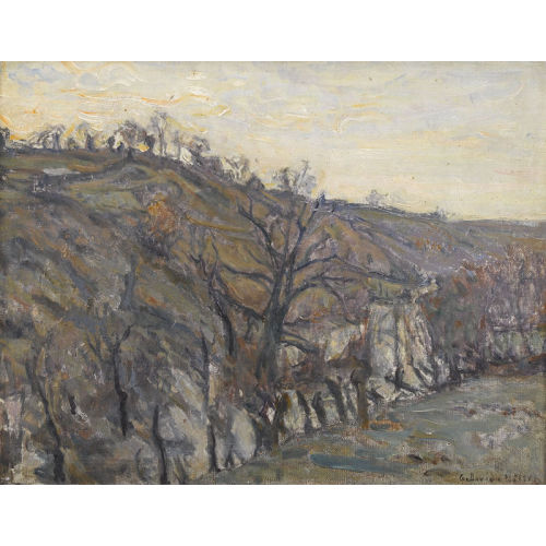 GERMAIN DAVID-NILLET : 'Ruisseau sous les arbres' (DOBIASCHOFSKY AUKTIONEN AG)