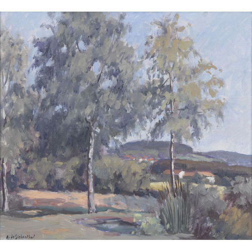 ADOLPHE DE SIEBENTHAL : Sommerlandschaft (DOBIASCHOFSKY AUKTIONEN AG)