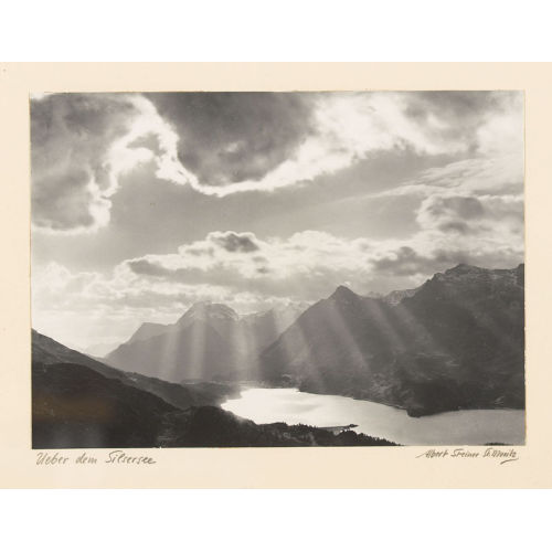 ALBERT STEINER : 'Ueber dem Silsersee' (DOBIASCHOFSKY AUKTIONEN AG)