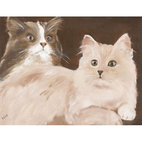 CARMEN D�D�) D�D� (EIGTL. MOSER-CASTELLI : Zwei Katzen (DOBIASCHOFSKY AUKTIONEN AG)