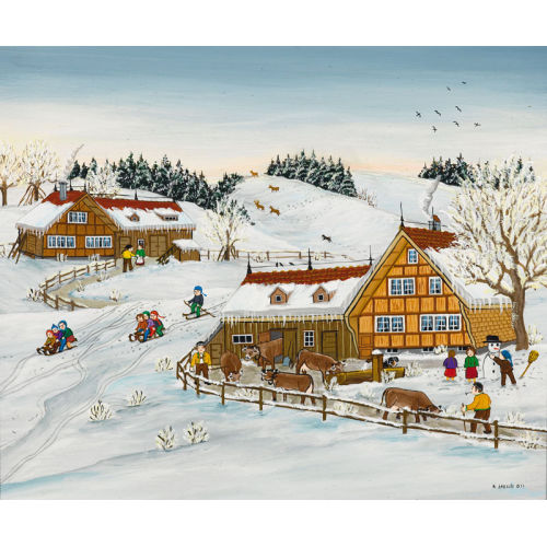 ANNA (EIGTL. JOSIPOVIC STAUB : Appenzeller Bauernleben im Winter (DOBIASCHOFSKY AUKTIONEN AG)