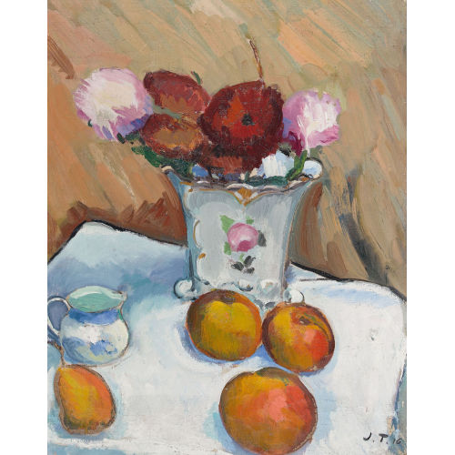 JOHN TORCAPEL : 'Bouquet et pommes' (DOBIASCHOFSKY AUKTIONEN AG)