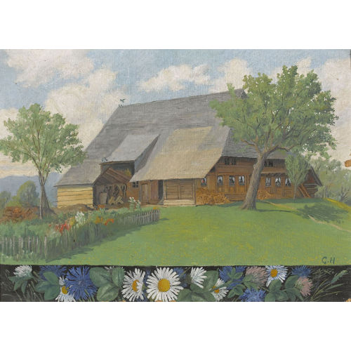 GOTTFRIED HERZIG : Sommerlicher Bauernhof (DOBIASCHOFSKY AUKTIONEN AG)