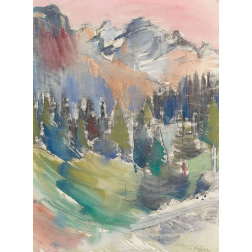 HANS ROHNER : Breithorn von Wengen aus (DOBIASCHOFSKY AUKTIONEN AG)