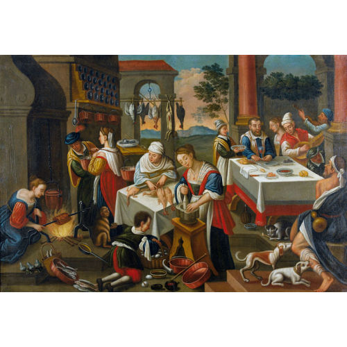 JACOPO (AUCH GIACOMO DA PONTE) BASSANO : Lazarus und der reiche Prasser (DOBIASCHOFSKY AUKTIONEN AG)