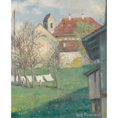FRITZ P�MPIN : 'Fr�hling in Bretzwil' (DOBIASCHOFSKY AUKTIONEN AG)