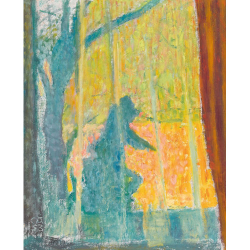 CUNO AMIET : Herbstimpression durchs Fenster (DOBIASCHOFSKY AUKTIONEN AG)