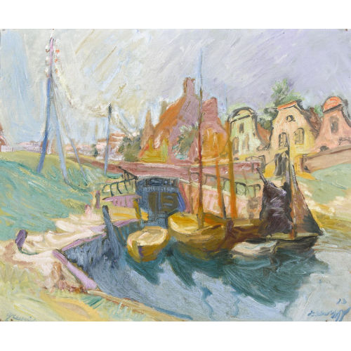 ALEXANDER LEO SOLDENHOFF : 'Greetsiel' (DOBIASCHOFSKY AUKTIONEN AG)