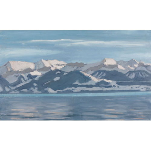 FRED STAUFFER : Winterstimmung �ber dem Thunersee (DOBIASCHOFSKY AUKTIONEN AG)