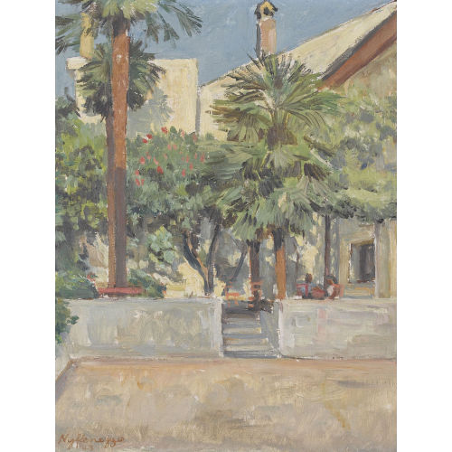 HEINRICH NYFFENEGGER : 'Hof in Ascona' (DOBIASCHOFSKY AUKTIONEN AG)