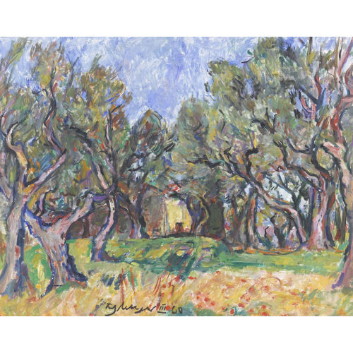 FRITZ MEIJER : Olivenhain mit einem Haus (DOBIASCHOFSKY AUKTIONEN AG)