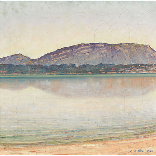 LOUIS D�RR : Lac L�man avec le Mont Sal�ve (DOBIASCHOFSKY AUKTIONEN AG)