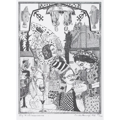 PETER VON WATTENWYL : 'Chez la chiromancienne' (DOBIASCHOFSKY AUKTIONEN AG)