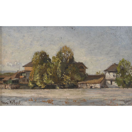 HENRI H�BERT : 'Les anciens bains d′Arve' (DOBIASCHOFSKY AUKTIONEN AG)