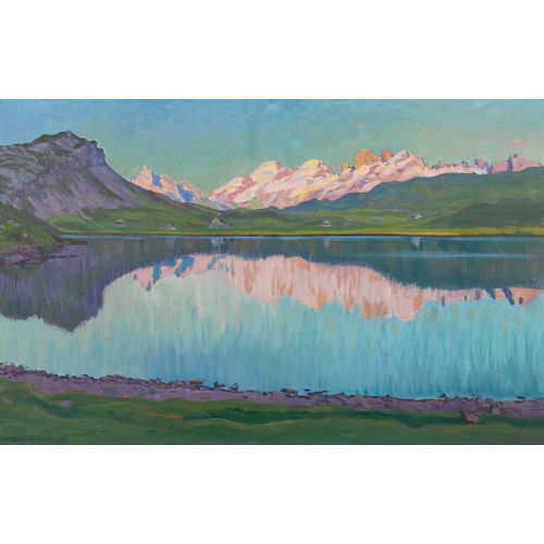 WALDEMAR THEOPHIL FINK : 'Abend am Melchsee' (DOBIASCHOFSKY AUKTIONEN AG)