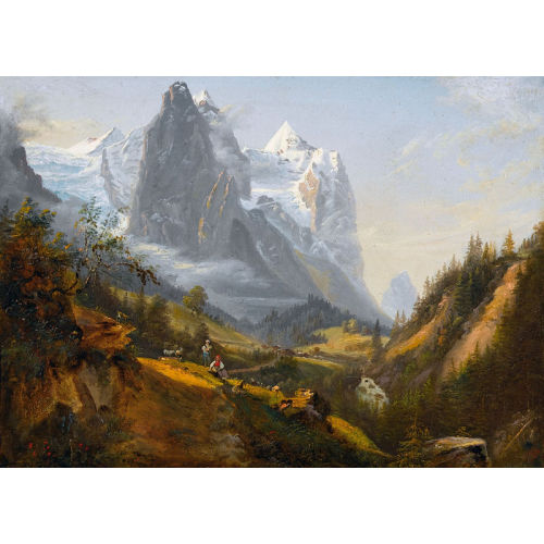 PAUL R�TTER : Sommerliche Ansichten vom Berner Oberland. Gegenst�cke (DOBIASCHOFSKY AUKTIONEN AG)