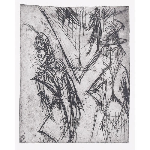 ERNST LUDWIG KIRCHNER : 'Kokotten bei Nacht' (DOBIASCHOFSKY AUKTIONEN AG)