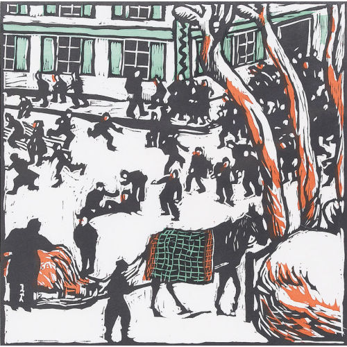 CUNO AMIET : 'Schulpause im Winter' (DOBIASCHOFSKY AUKTIONEN AG)