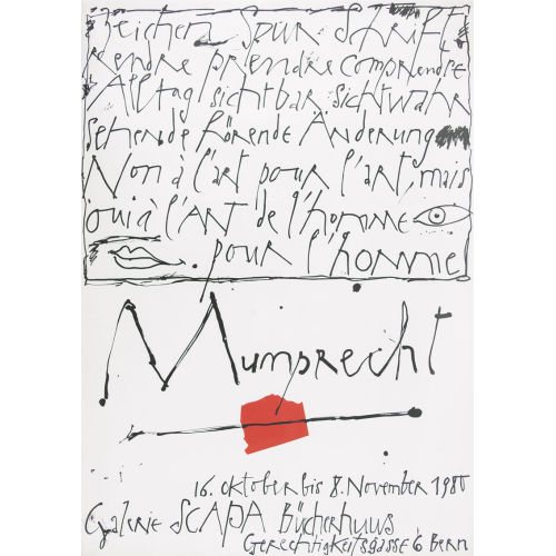 RUDOLF MUMPRECHT : 'Zeichen Spur Schrift' (DOBIASCHOFSKY AUKTIONEN AG)