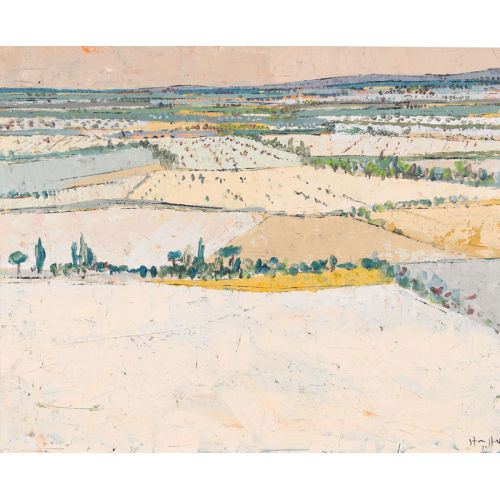 BODO STAUFFER : Winterliche Feldlandschaft (DOBIASCHOFSKY AUKTIONEN AG)