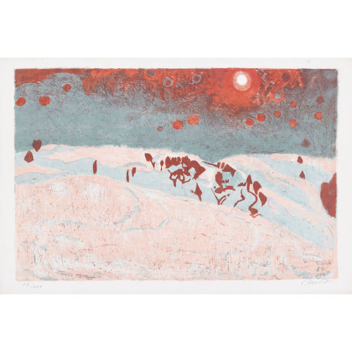 CUNO AMIET : 'Sonnenuntergang in Schneelandschaft' (DOBIASCHOFSKY AUKTIONEN AG)