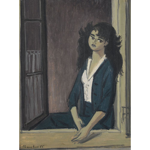 �MILE FRAN�OIS CHAMBON : 'Jeune fille � la fen�tre' (DOBIASCHOFSKY AUKTIONEN AG)