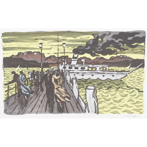 FRED STAUFFER : 'Am Hafen' (DOBIASCHOFSKY AUKTIONEN AG)