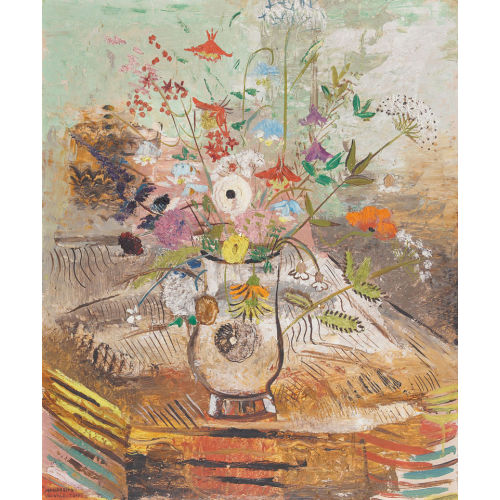 MARGHERITA OSSWALD-TOPPI : Wiesenblumen in einer Vase (DOBIASCHOFSKY AUKTIONEN AG)