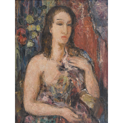 WALTER HELBIG : 'Frau mit Blumen' (DOBIASCHOFSKY AUKTIONEN AG)