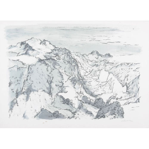 VICTOR SURBEK : Alpenpanorama (DOBIASCHOFSKY AUKTIONEN AG)