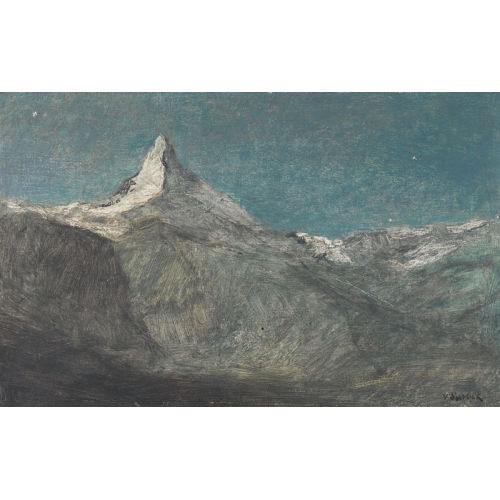 VICTOR SURBEK : Das Matterhorn bei Nacht (DOBIASCHOFSKY AUKTIONEN AG)