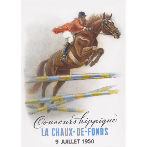 IWAN EDWIN HUGENTOBLER : 'Concours hippique La Chaux-de-Fonds 1950' (DOBIASCHOFSKY AUKTIONEN AG)