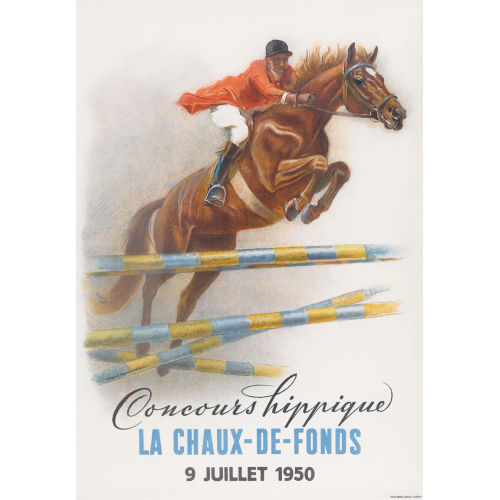 IWAN EDWIN HUGENTOBLER : 'Concours hippique La Chaux-de-Fonds 1950' (DOBIASCHOFSKY AUKTIONEN AG)