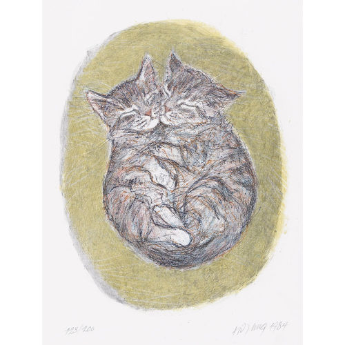 FRITZ HUG : 'Katzengeschwister' (DOBIASCHOFSKY AUKTIONEN AG)